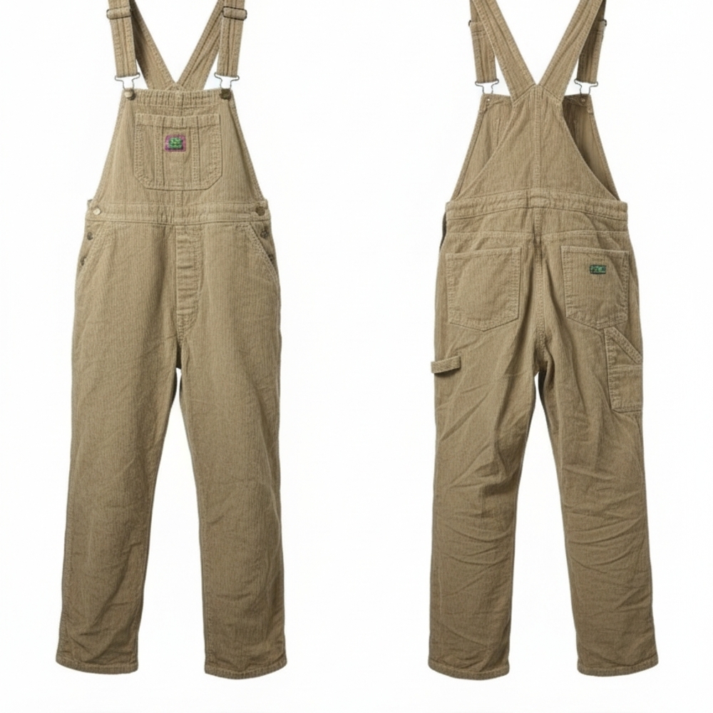 Empyre Unisex  Khaki Corduroy Overalls